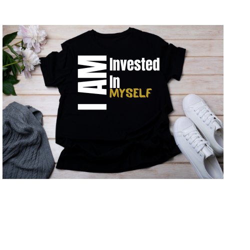 I Am Invested In Myself (Gold) Unisex Shirt - Round Up Entrepreneur