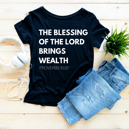 Blessings Of The Lord Bring Wealth Unisex Shirt - Round Up Entrepreneur