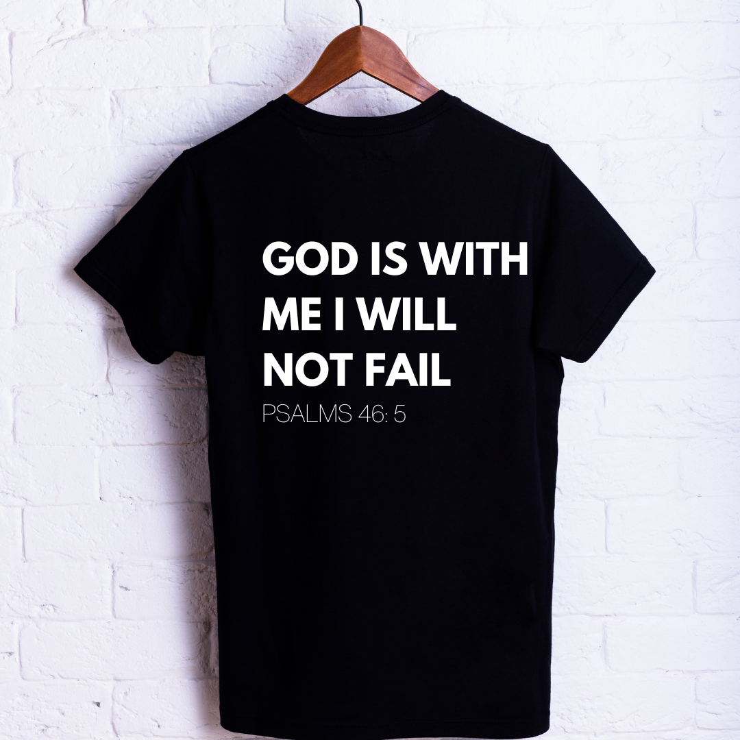 God Is With Me I Will Not Fail Unisex Shirt - Round Up Entrepreneur